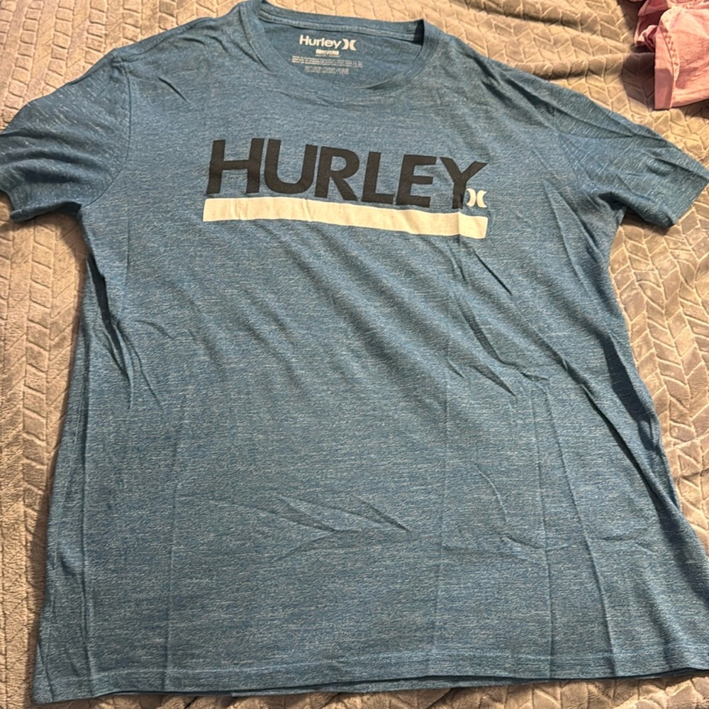 Hurley blue t-shirt size large.
